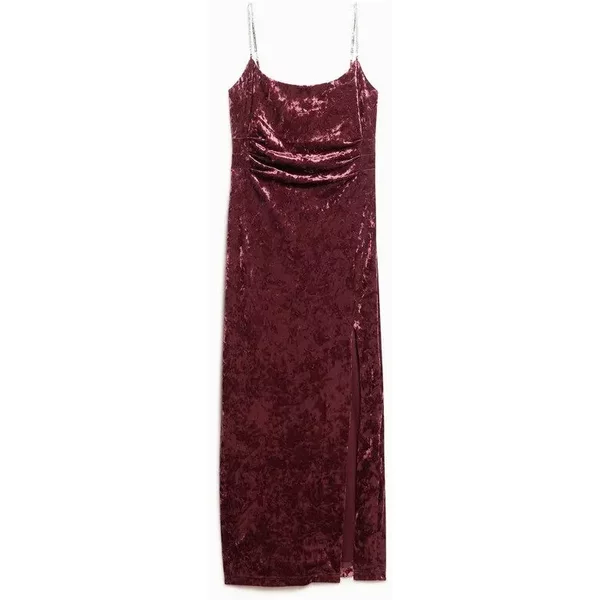 Lange Samt-Minikleid Mit Strass FüR Damen Superdry-image