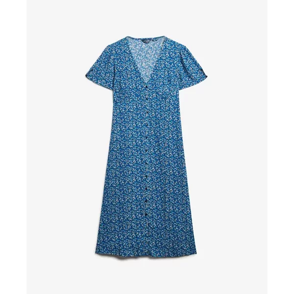 Knielanges, Bedrucktes Damenkleid Mit KnöPfen Superdry-image