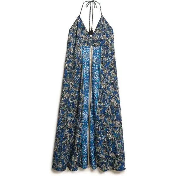 Lange Kleid Mit Paisleymuster FüR Damen Superdry St Tropez-image