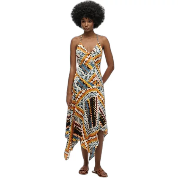 Kleid Mit Spitzensaum FüR Frauen Superdry Premium-image