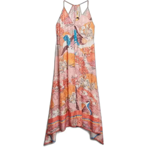 Damen Jacquard-Druckkleid Mit Spitzensaum Superdry-image