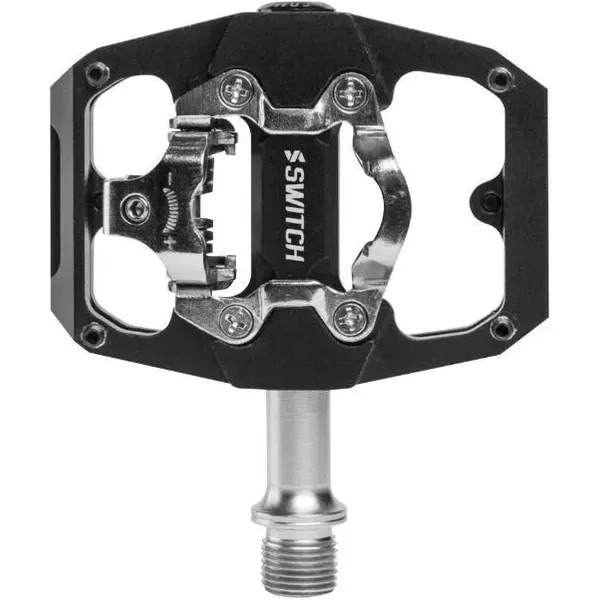 Paire De PéDales Gravel - Plate Automatique Ou Standard Alu Switch Cnc (Shimano Spd)-image