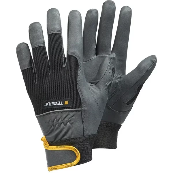 Gants De Protection En Cuir SynthéTique A Une Fermeture Velcro Tegera Pro Microthan-image