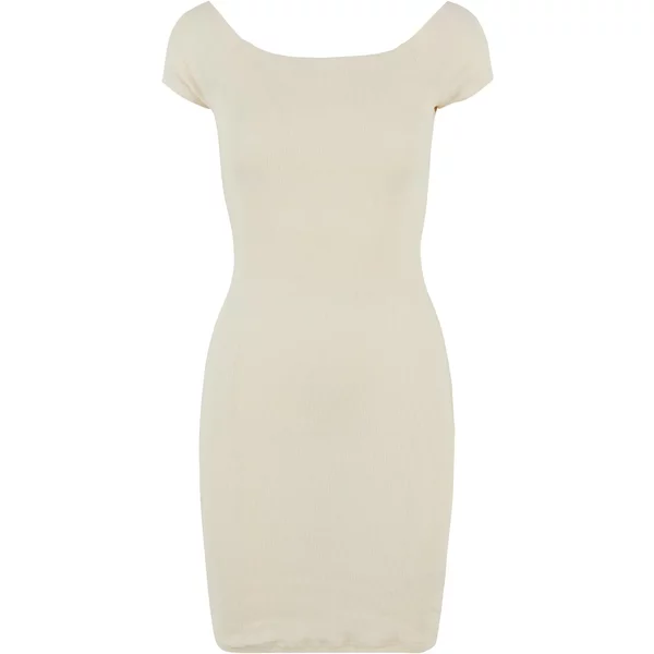 Geripptes Kleid Mit Freien Schultern Frau Urban Classics-image