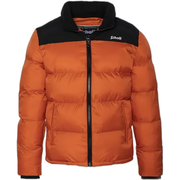 Daunenjacke Mit Passe Und Stickerei Schott-image