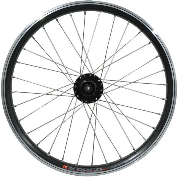 Roue- E-Bike ArrièRe Double Paroi Avec Oeillets Moyeu 6 Trous Cassette (Renforce) Jante Rayons Inox Velox Kargo Disc V-Vrakee Shimano M475 Disc 25C 32-image