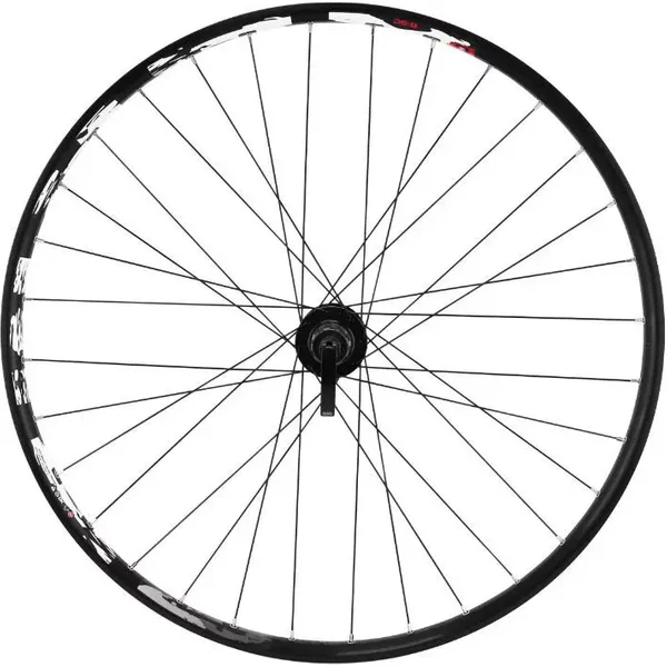 Roue ArrièRe Double Paroi Avec Oeillet Moyeu 6 Trous Cassette 32 Rayons Jante Velox Karma Disc Type Shimano 11- 32 21C-image