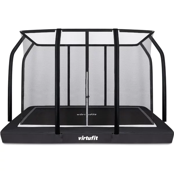 Trampolino Da Fitness Interrato Con Rete Di Sicurezza VirtuFit Premium-image