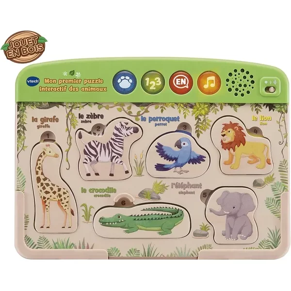 Jeux D'éVeil Mon Premier Puzzle Interactif Animaux Vtech Electronics Europe-image