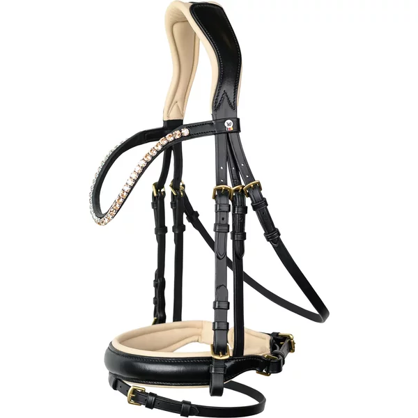 Bridon éQuitation Pour Cheval Waldhausen X-Line Ivory-image