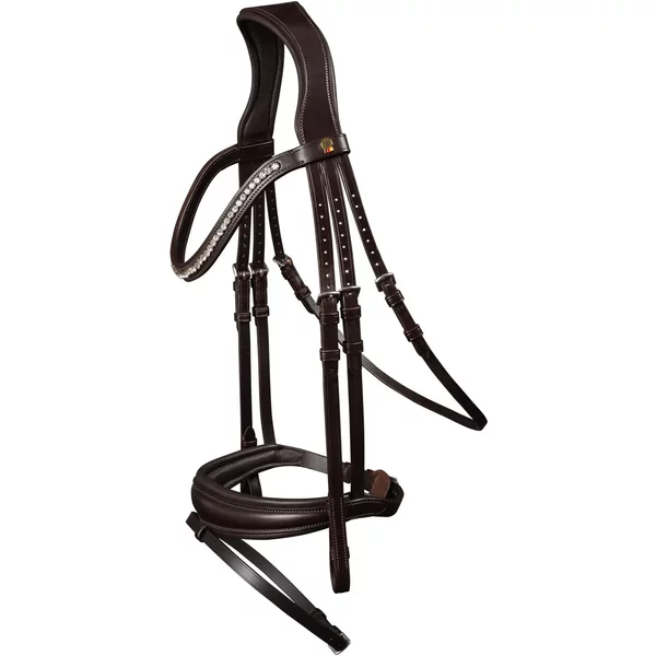 Bridon éQuitation Muserolle CombinéE Waldhausen S-Line Essential-image