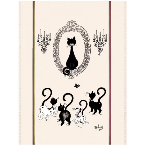 Grand Torchon - Portrait De Chat Winkler Dubout-image