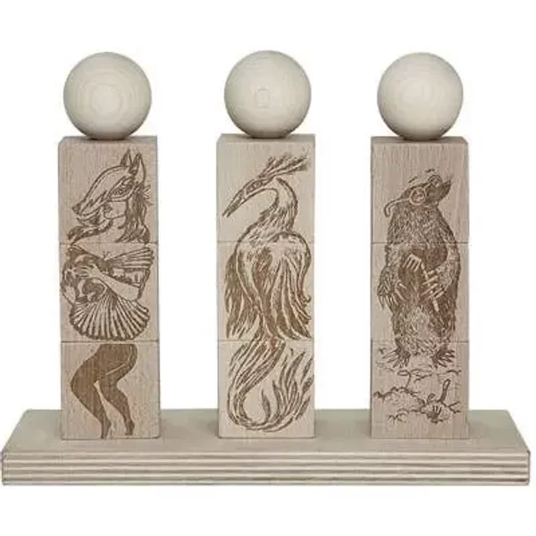 Jeu D'empilage Naturel Wooden Story Dreamland - Montessori-image