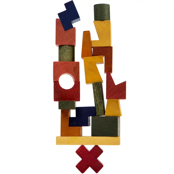 Jeu De Tour D'empilage Arc-En-Ciel Wooden Story-image