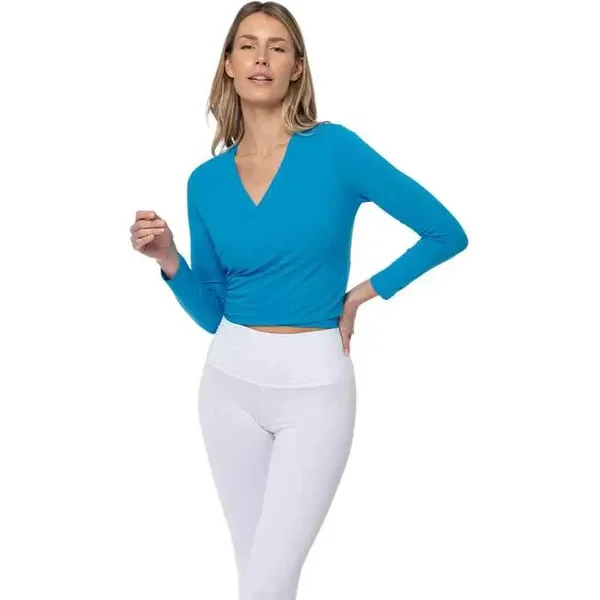 Cache-cœur de mangas largas mujer Yogaessential Chakra