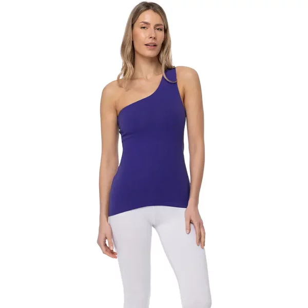 Asymmetrisches Tanktop, Damen Yogaessential Shakti