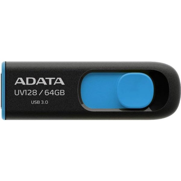 ADATA DashDrive UV128 64GB USB Type-A USB Flash Drive - Black