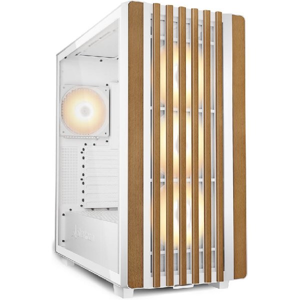 Sharkoon Rebel C70G White RGB Tempered Glass ATX Gaming PC Case