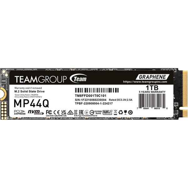 Team Group MP44Q 1TB M.2 NVMe SSD