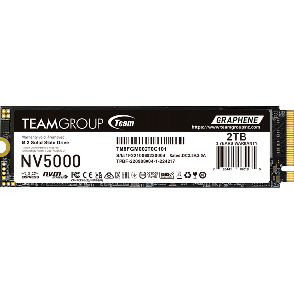 Team Group NV5000 2TB M.2 2280 NVMe PCIe 4.0 SSD