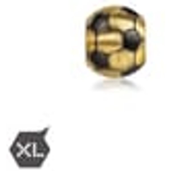'Noir' 999 Gold Football Charm