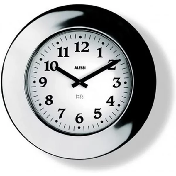 Alessi - Momento Wanduhr, Edelstahl poliert Alessi Momento Wanduhr