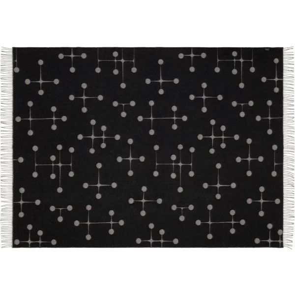 Vitra - Eames Wolldecke, Dot Pattern, schwarz Vitra Eames Wolldecke