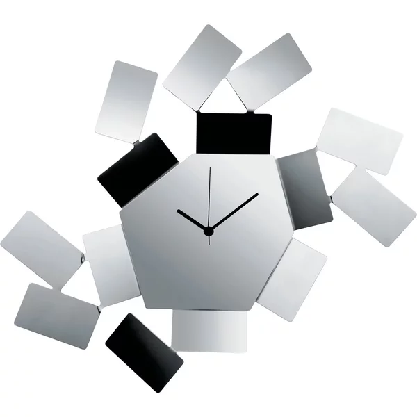 Alessi - La Stanza dello scirocco Wanduhr, Edelstahl glänzend Alessi La Stanza dello scirocco Wanduhr