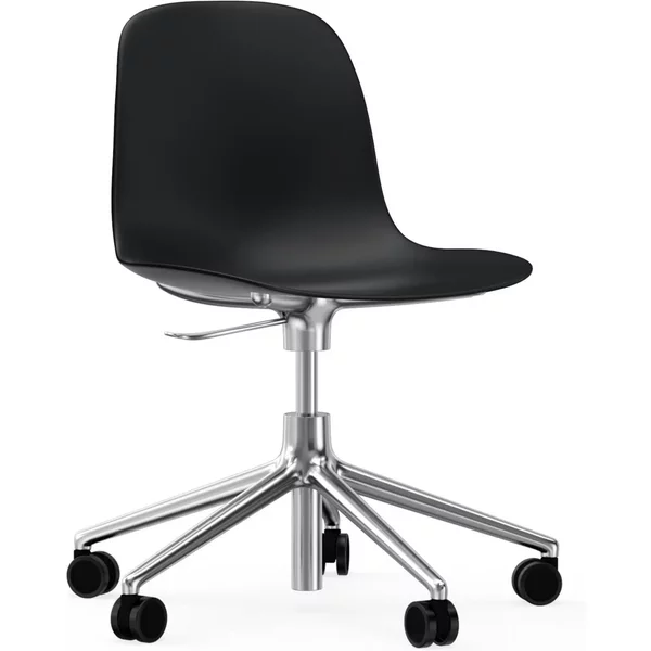 Normann Copenhagen - Form Bürodrehstuhl, Gestell Aluminium / schwarz Normann Copenhagen Form Bürodrehstuhl