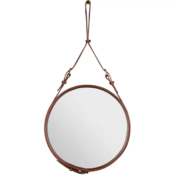 GUBI - Adnet Spiegel Ø 45 cm, braun Gubi Adnet Spiegel Ø