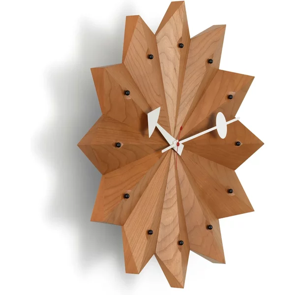 Vitra - Nelson Fan Wanduhr, kirsch Vitra Nelson Fan Wanduhr