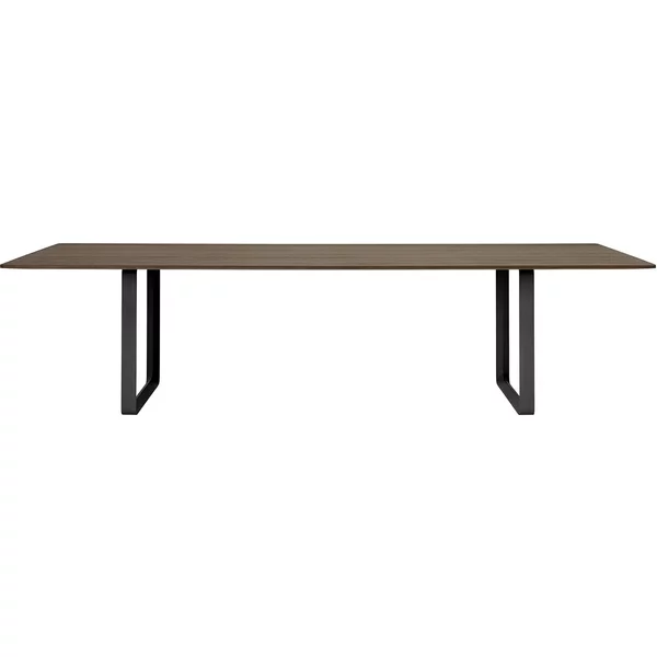Muuto - 70/70 Esstisch, 295 x 108 cm, Eiche geräuchert / schwarz Muuto 70/70 Esstisch