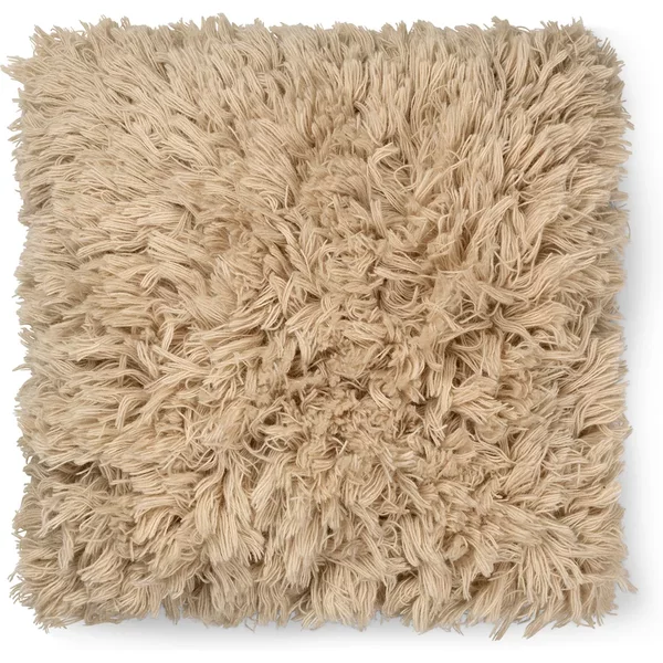 Ferm Living - Meadow Hochflor Kissen, 50 x 50 cm, light sand Ferm Living Meadow Hochflor Kissen