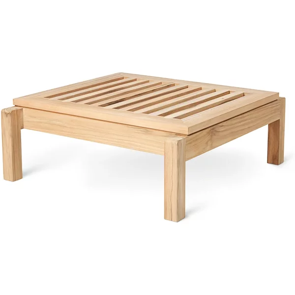 Carl Hansen - AH604 Fußbank für AH604 Sonnenliege, Teak unbehandelt Carl Hansen & Søn AH604 Fußbank für AH604 Sonnenliege