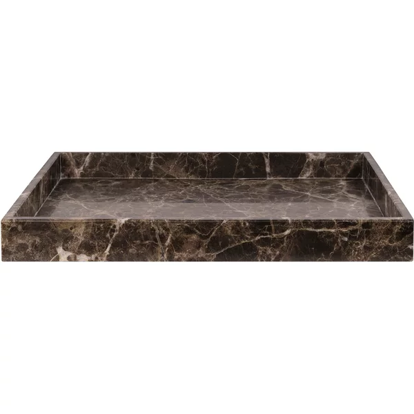 Mette Ditmer - Marble Tablett, 30 x 40 cm, braun Mette Ditmer Marble Tablett