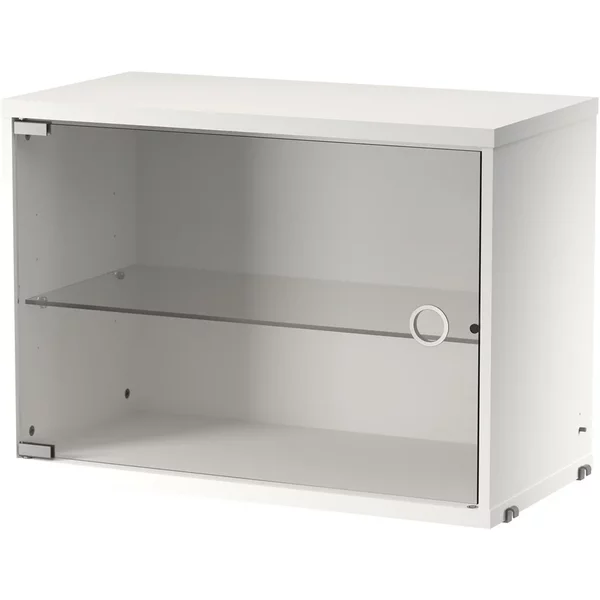 String - Vitrine mit Glasschwingtür, 58 x 30 cm, weiß String Furniture Vitrine mit Glasschwingtür