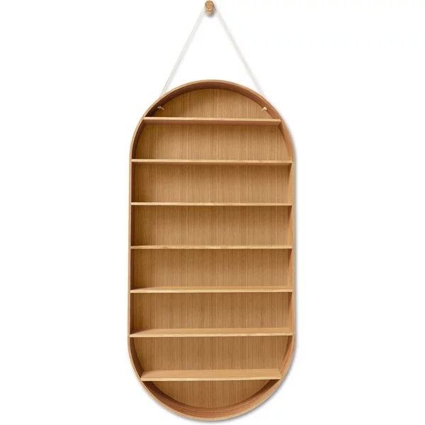 Ferm Living - Oval Dorm Wandregal, Eiche geölt Ferm Living Oval Dorm Wandregal