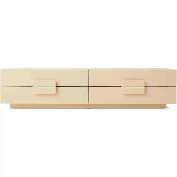 HKliving - Spacious Lowboard, B 160 x H 36 cm, Sungkai creme HKliving Spacious Lowboard