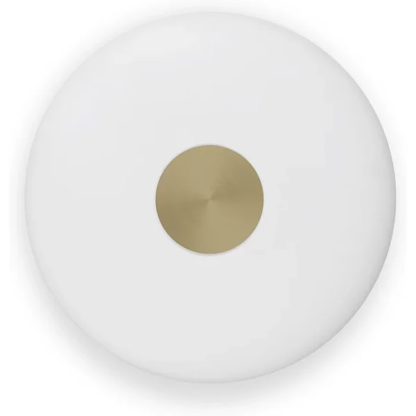 Northern - Glint LED Wandleuchte, large, opalweiß / Messing, Ø 36 cm Northern Glint LED Wandleuchte