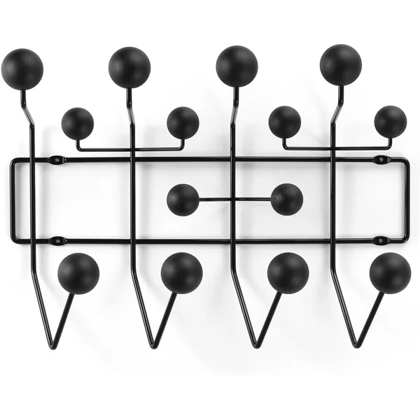 Vitra - Hang it all Garderobe, Esche schwarz matt Vitra Hang it all Garderobe