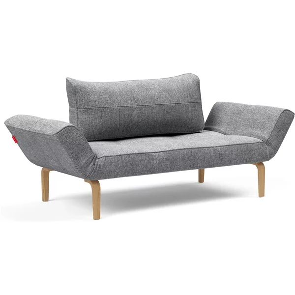 Innovation Living - Zeal Bow Tagesbett, 200 x 72 cm, Eiche natur / grau (565 Twist) Innovation Living Zeal Bow Tagesbett
