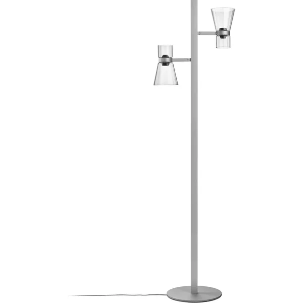 Flos - Nocturne Stehlampe F2 Kegel, silber Flos Nocturne Stehlampe F2 Kegel