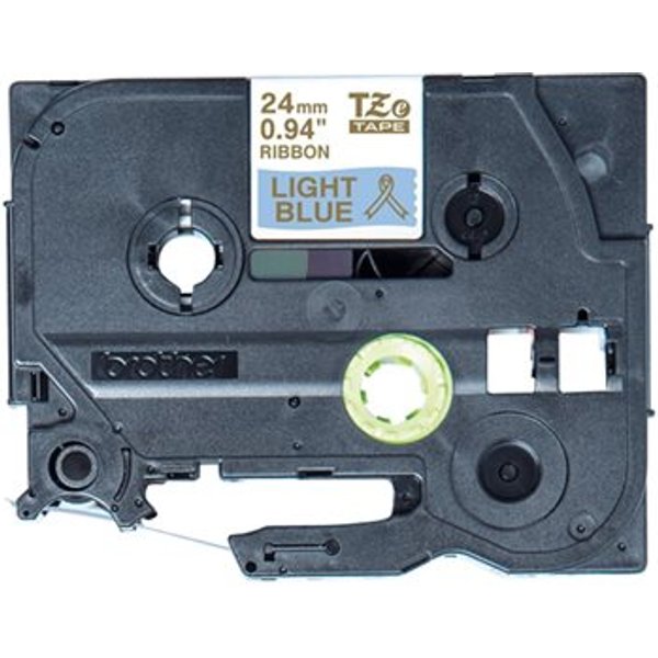 BROTHER P-Touch 24mm light blue/gold