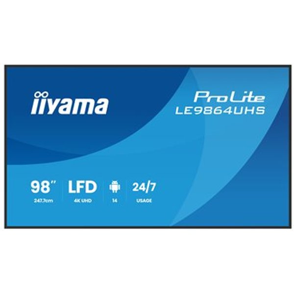 Iiyama DS LE9864UHS VA 24/7 98''//2xHDMI/USB-C - Flachbildschirm (TFT/LCD) - 6,5 ms