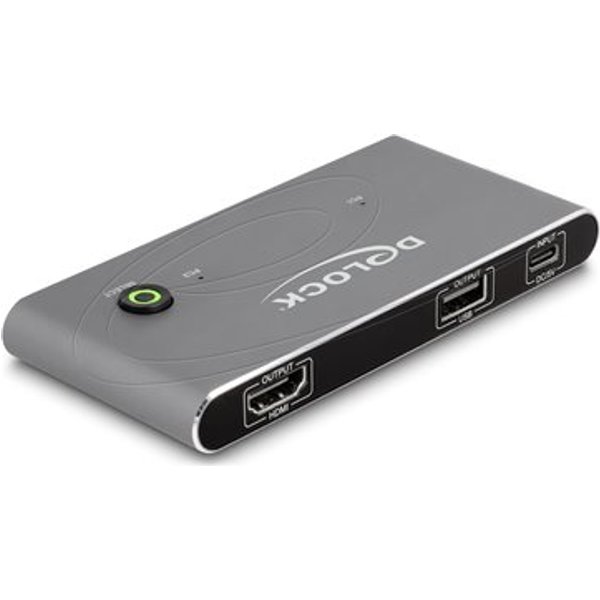 DELOCK USB-C KVM Switch zu HDMI 8K 60 Hz