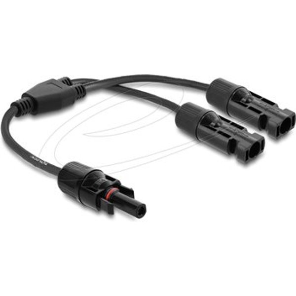 Delock DL4 Solar Splitter Kabel 2 x Stecker zu 1 Buchse 30 cm schwarz