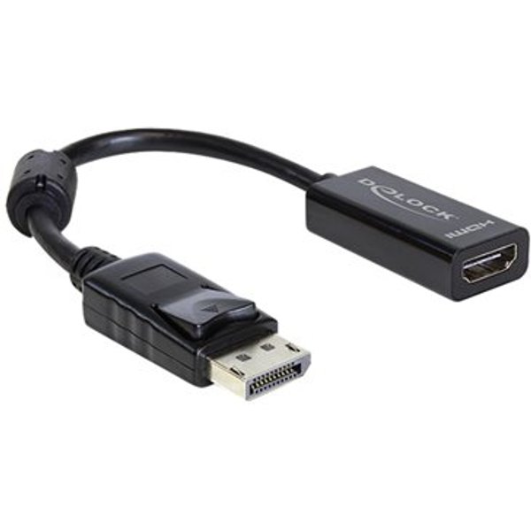 DELOCK Adapter DP-St > HDMI-Bu 22,5cm bl