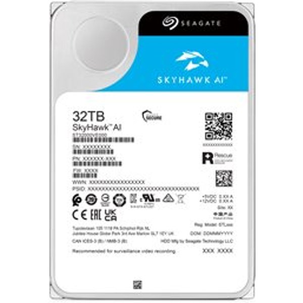 Seagate Skyhawk AI 32T 3.5 SATA6G - Festplatte - 0.51 - Festplatte - Serial ATA