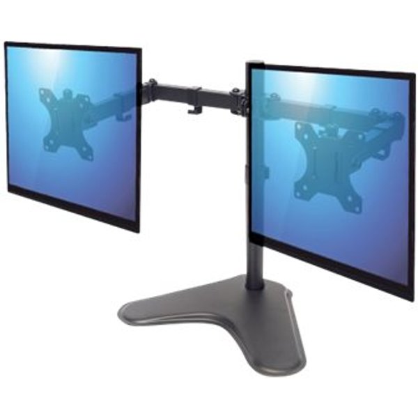 MH Standfuss mit Monitorarm fuer 2 Monit