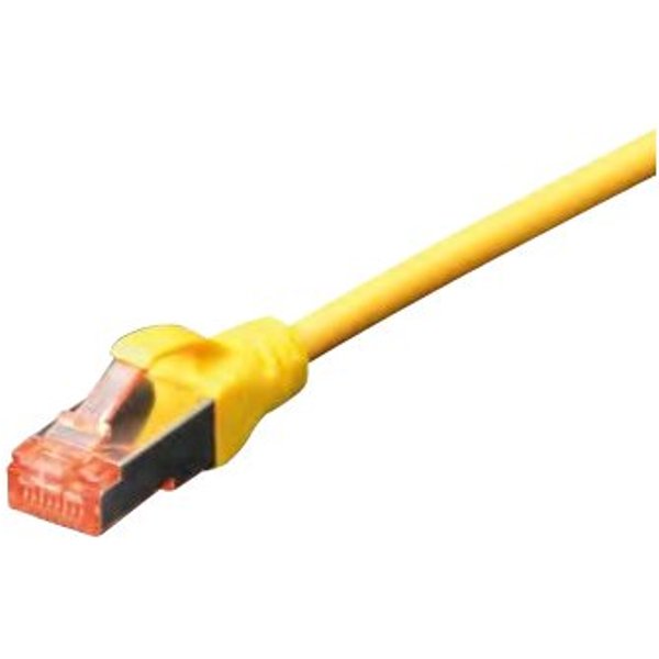 DIGITUS Patchkabel Cat6 S/FTP 2xRJ45 5.0m gelb Hebelschutz Polybeutel